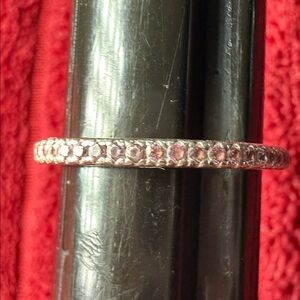 Sterling Silver light pink Crystal Bracelet